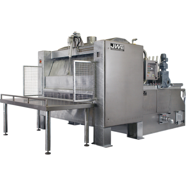 Двухвалковая скребмашина с барабанным шпарчаном JWE SDM 50-60